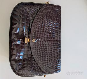 Borsa coccodrillo vintage+pochette les copains
