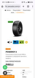 4 Gomme Pirelli 225/45/17Y Estive