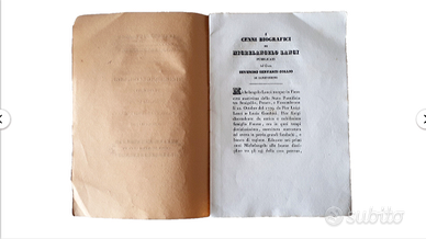 libro antico MICHELANGELO LANCI ottocentina 1839