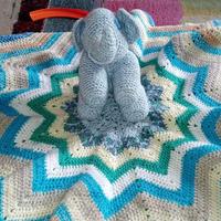 Copertina Bambini fatta a mano con Elefantino.