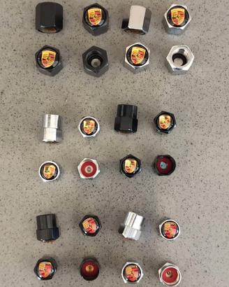 Cappelletti cappucci tappi valvole stemma PORSCHE