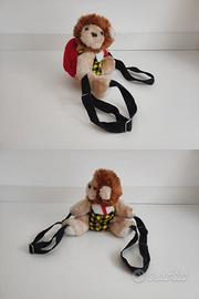 Zainetto peluche scimmietta per bambini