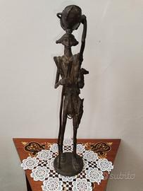 Scultura in bronzo Africana pezzo unico