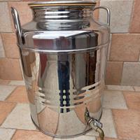 Fusto Contenitore olio 25 litri acciaio Inox