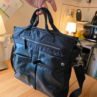 borsa nera a  tracolla Sisley 