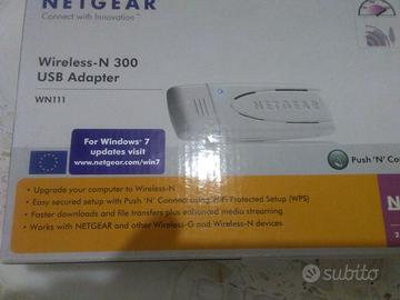 Netgear WN11v2 Adattatore Wireless-N Usb2.0 300Mbs