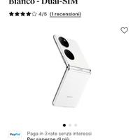 Huawei P50 Pocket Bianco