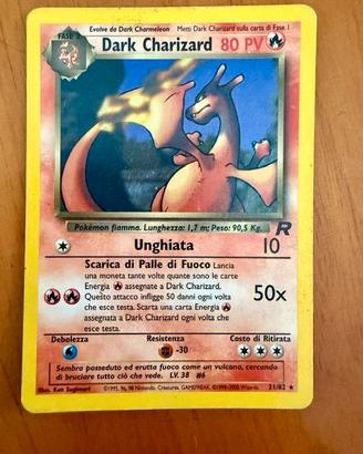 Dark Charizard carta pokemon NO HOLO 21/82