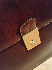 Borsa 24 ore in pelle Marrone