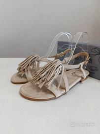 Sandali infradito beige donna n 39
