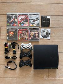 PS3 Slim 120GB + 3 Controller e 7 Giochi