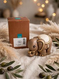 elefante con sella oro presepe Thun serie 