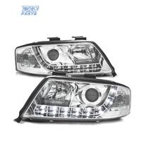 FARI AUDI A6 4B 97-99 LUCE DIURNA FONDO CROMATO