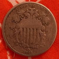 Moneta StatiUnitidAmerica1866 +2monete Regno Unito