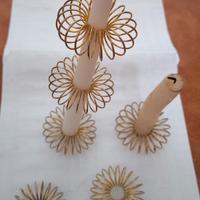 6 portacandele vintage a molla;Vintage candle hold