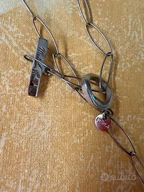 Collana Furla argento e cristallo
