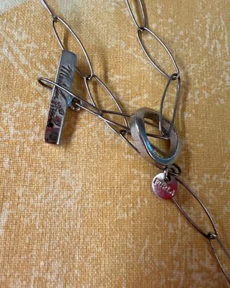 Collana Furla argento e cristallo