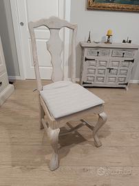 Sedie in legno massello rovere