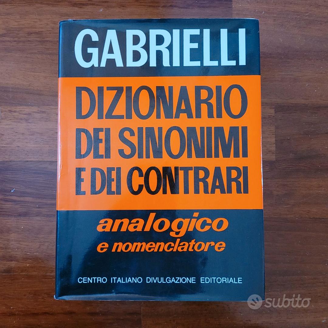 Gabrielli DIZIONARIO DEI SINONIMI E DEI CONTRARI analogico e nomenclatore  CIDE