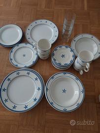 Tazze piatti bicchieri paioli e mobili