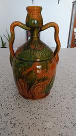 anfora anni 60,invetriata,altezza 24cm