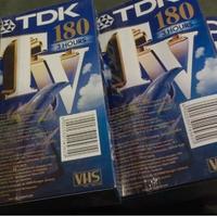 4 VIDEOCASSETTE VHS TDK 180- Nuove - Sigillate