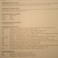 Cameriere chef de rang professionista/responsabile