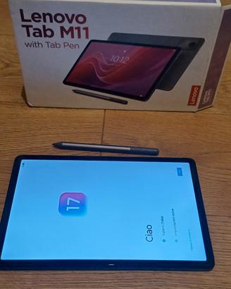Tablet Lenovo M11 8G LTE con penna + scatola