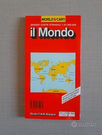 Il Mondo in scala 1:31000000 Mappa Grande Stradale