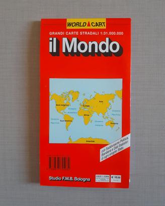 Il Mondo in scala 1:31000000 Mappa Grande Stradale