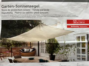 Tenda parasole beige  cm 200 x cm 300