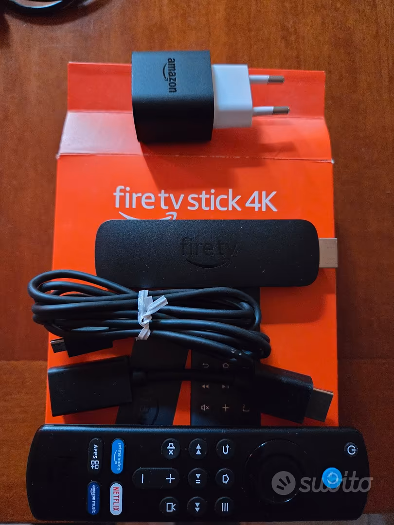 Amazon Fire TV Stick 4K Ultimo Modello - Streaming In 4K, Wi-Fi 6, Telecomando Con Ricerca Vocale AI, Nero