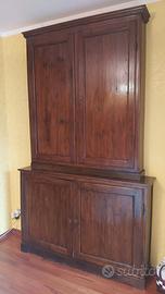 Credenza da sacrestia inizi 800 in legno masssello
