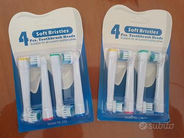 TESTINE DI RICAMBIO Oral b COMPATIBILI spazzolino elettrico 8 + 8