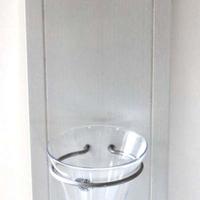 Vasi vetro con supporto legno bianco IKEA Lyrisk