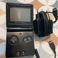 Nintendo Gameboy advance SP nero con caricatore