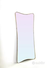 Specchio a "biscotto" - ottone - 1970