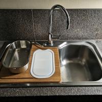 set tagliere e vaschetta, lavelli Franke Acquario