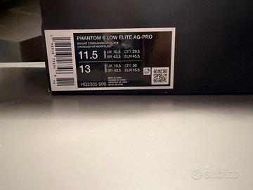 NIKE PHANTOM 6 LOW ELITE AG-PRO