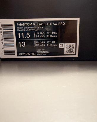 NIKE PHANTOM 6 LOW ELITE AG-PRO