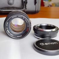 Canon FD 50mm f/1.4 SSC + Sony E Adapter