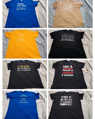 T-shirt sarcastiche/ divertenti tg.XXL Pack 6