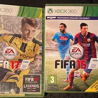 Fifa 15 e Fifa 17 per XBox 360
