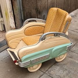 Passeggino epoca anni 50 in metallo