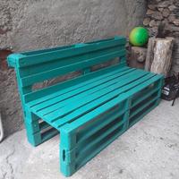 panca da giardino artigianale