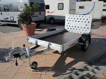 Carrello porta moto frenato patente B - 750/900 Kg