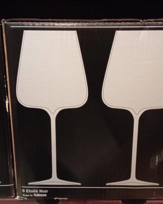 Bicchieri vino Etoile Noir conf.da 6  x 3