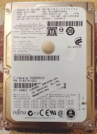 Hard Disk Interno 160 GB SATA 2,5" Fujitsu MJA2160