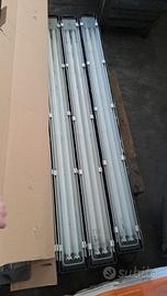 Plafoniera Neon Alluminio Vetro (30PZ)