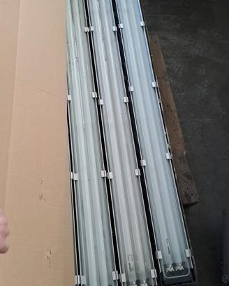 Plafoniera Neon Alluminio Vetro (30PZ)